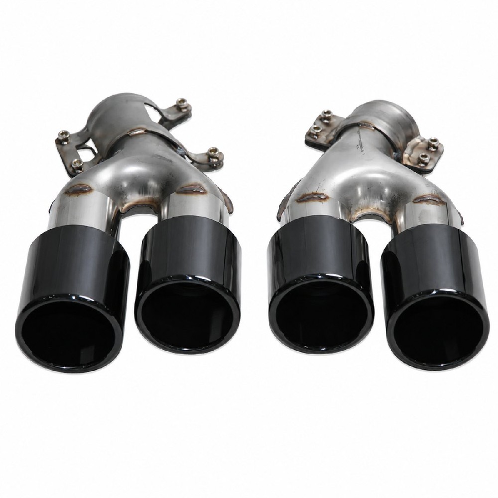 BMW G30 G38 M5 Style Black Quad Exhaust Tips