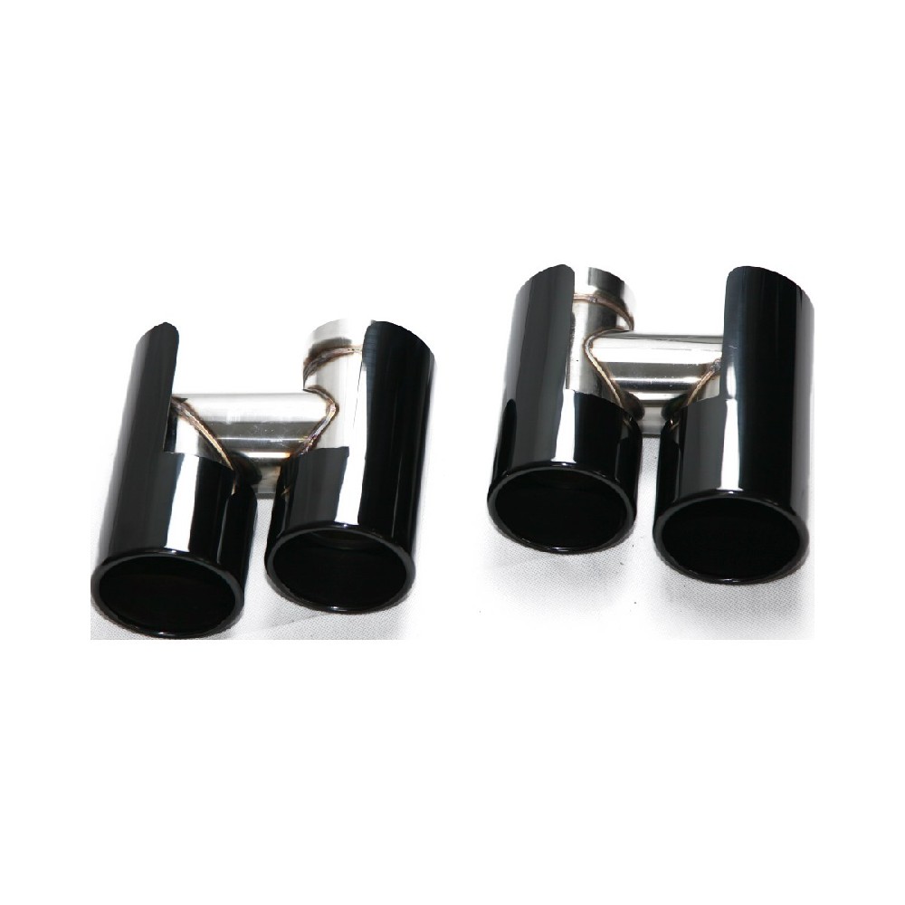BMW 5 Series F10 F18 M5 Style Split Round Quad Exhaust Tips