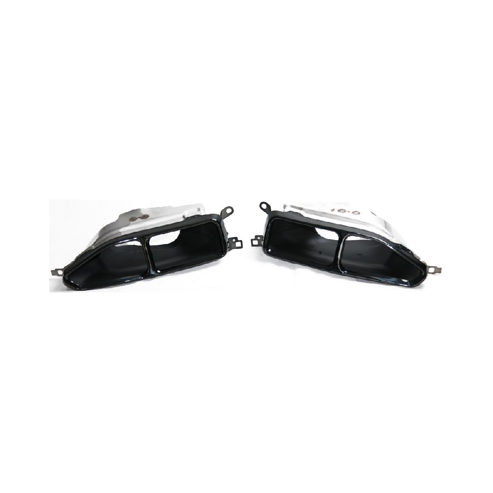 BMW 7 Series G11 G12 M760 Style Square Dual Outlet Exhaust Tip Covers