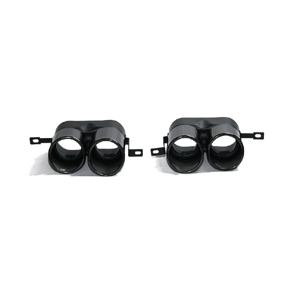 BMW 3 Series G20 G28 M3 Style Split Round Gloss Black Exhaust Tips