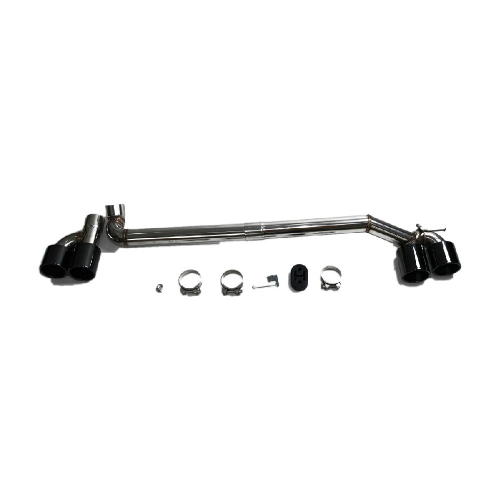 BMW F30 F35 328 M3 Style Quad Round Exhaust Tips Rear Pipe Kit